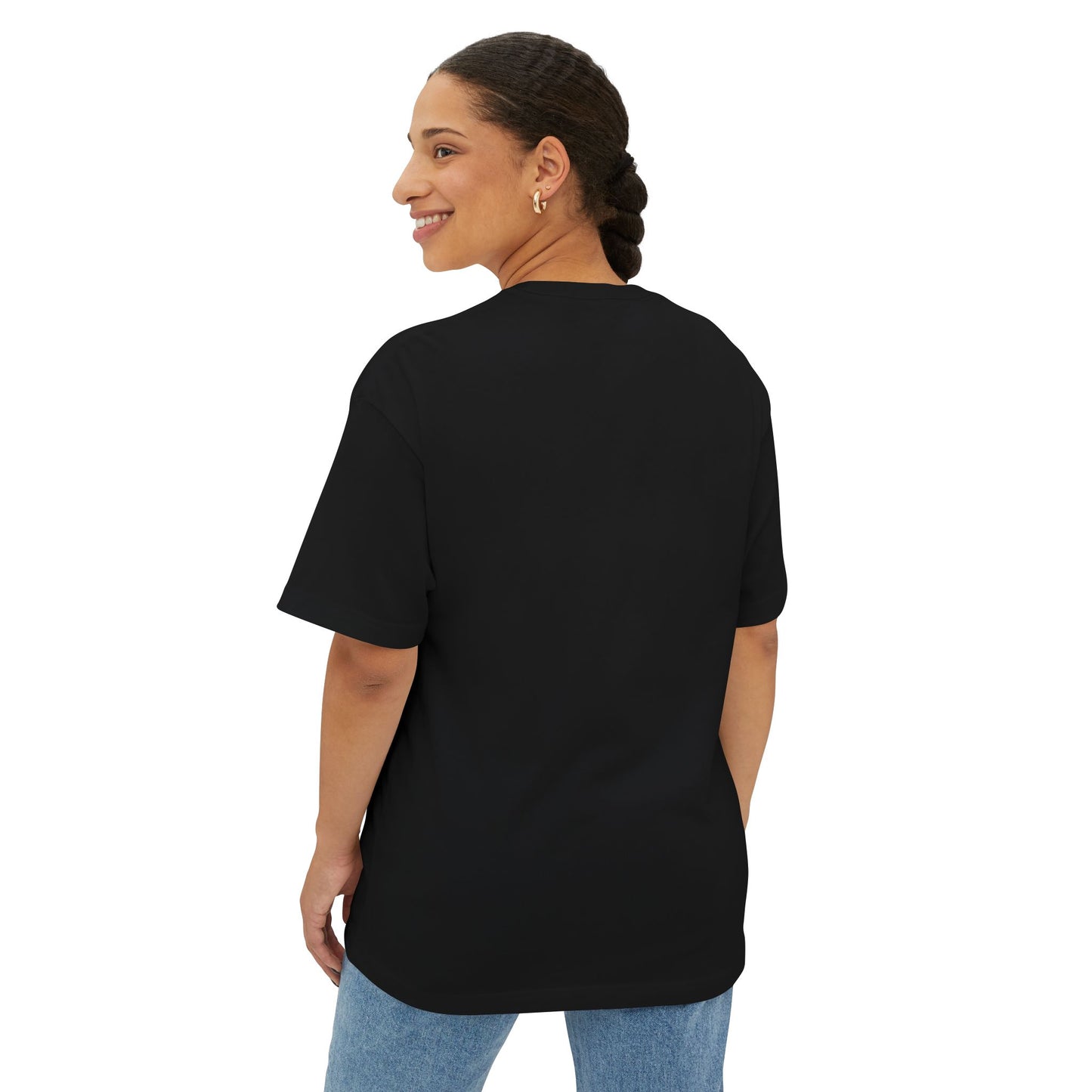 Unisex Oversized Boxy Tee - "Life's Short, Love's Eternal" Rainbow  Skeleton Graphic