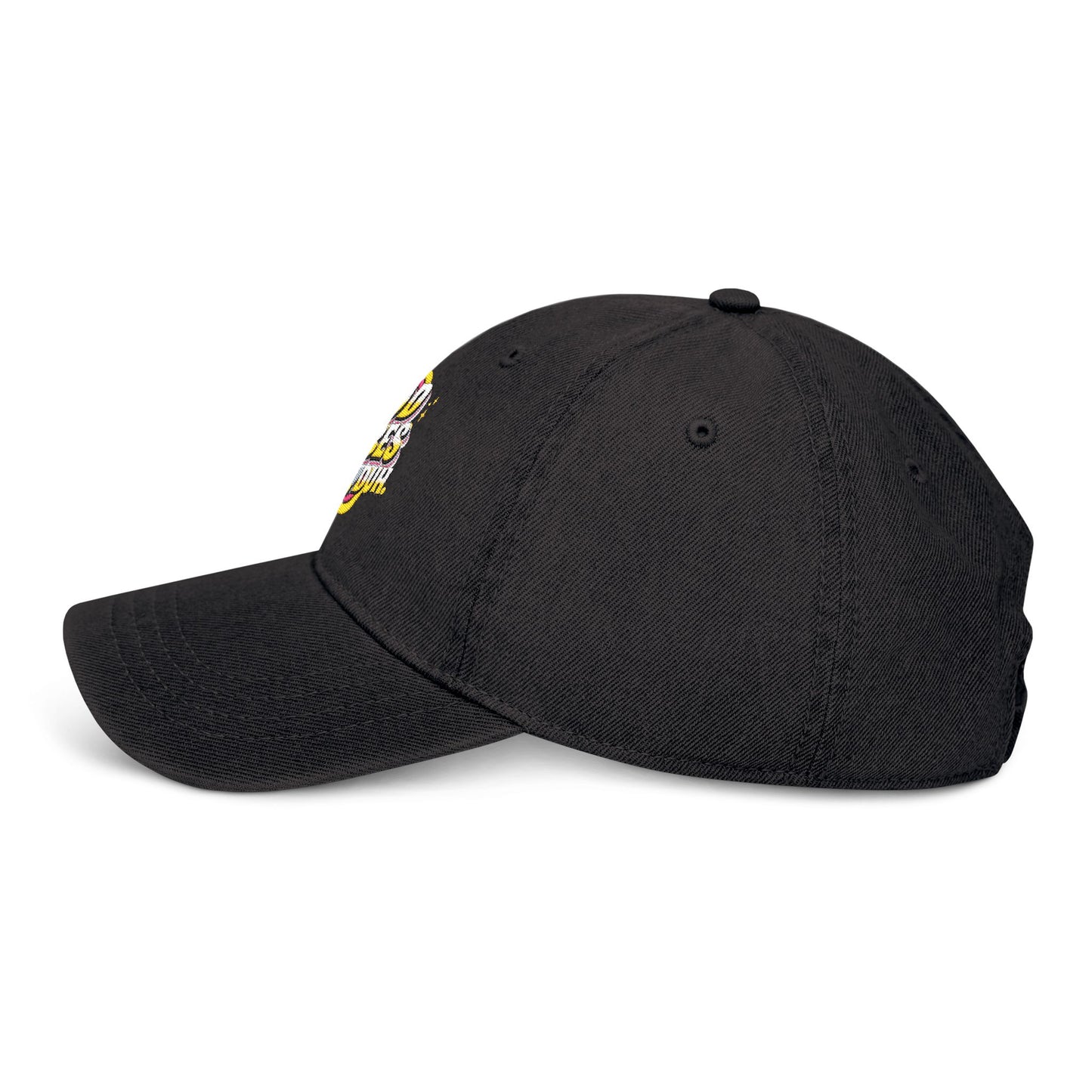 Good Vibes Embroidered Denim Hat | Casual Style for Everyday Joy