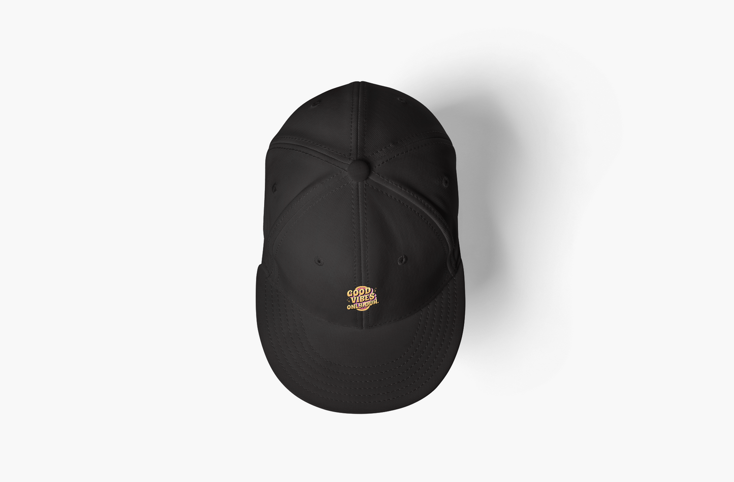 Good Vibes Embroidered Denim Hat | Casual Style for Everyday Joy