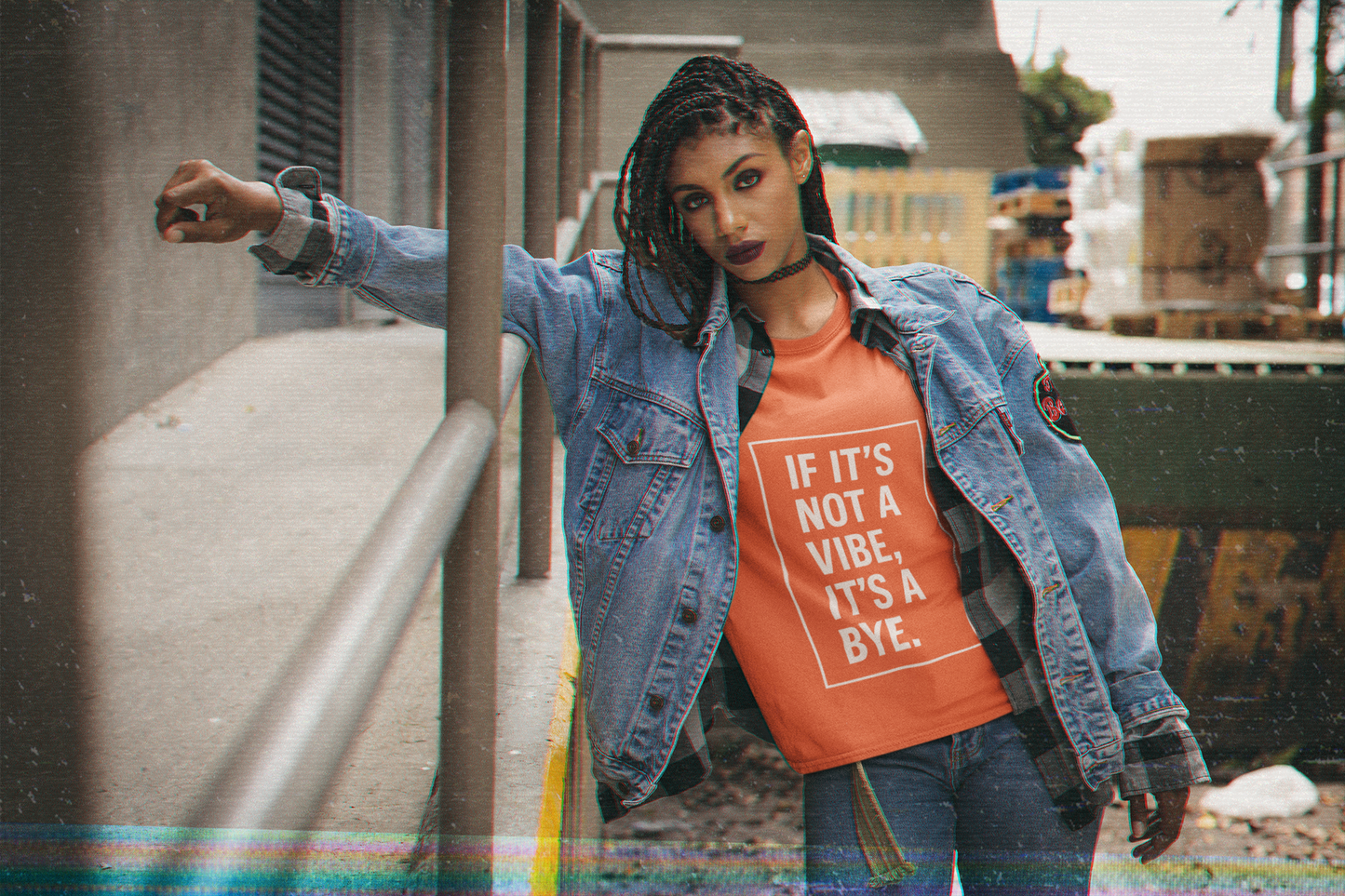 "If It’s Not a Vibe, It’s a Bye" Unisex Jersey Short Sleeve Tee