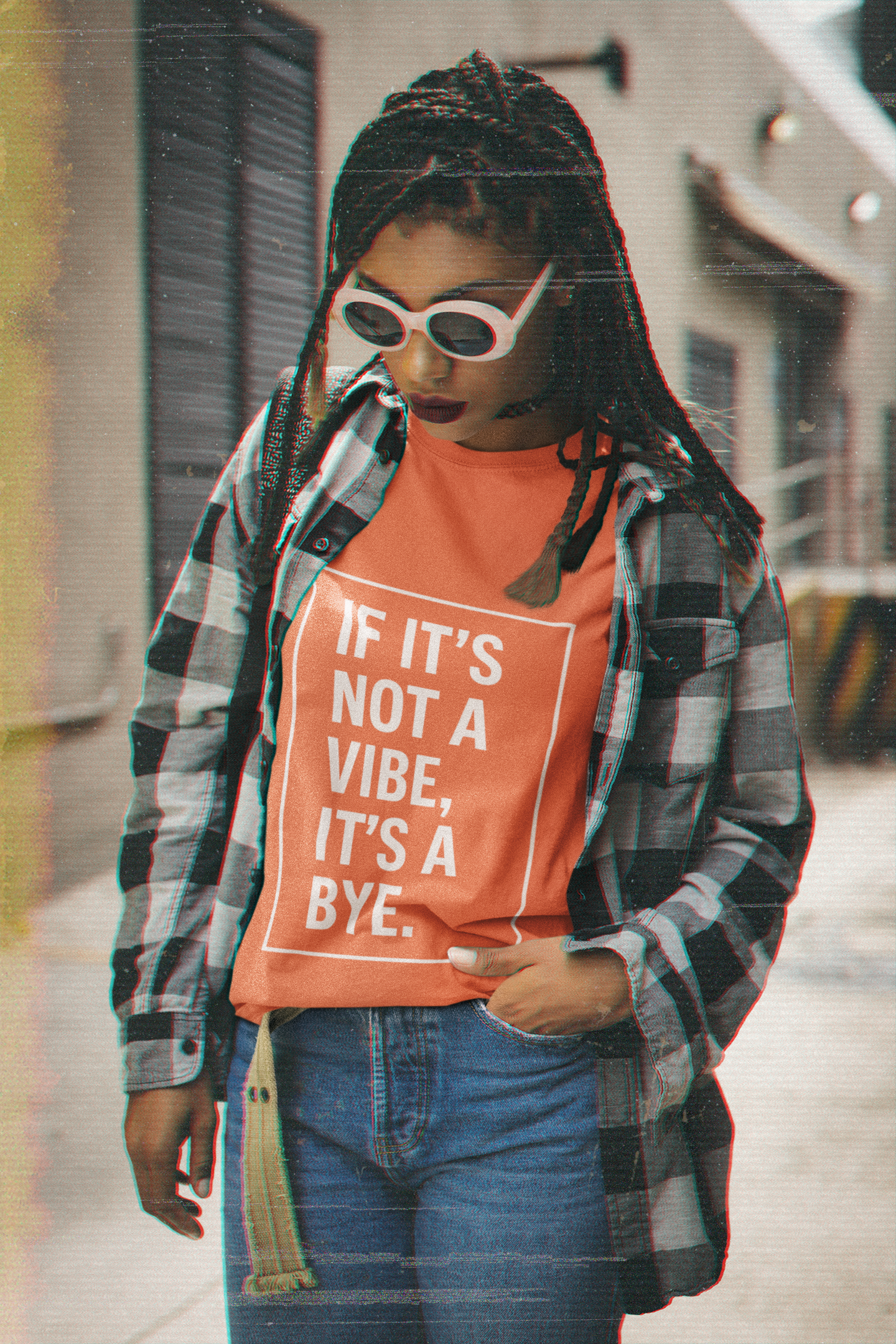 "If It’s Not a Vibe, It’s a Bye" Unisex Jersey Short Sleeve Tee