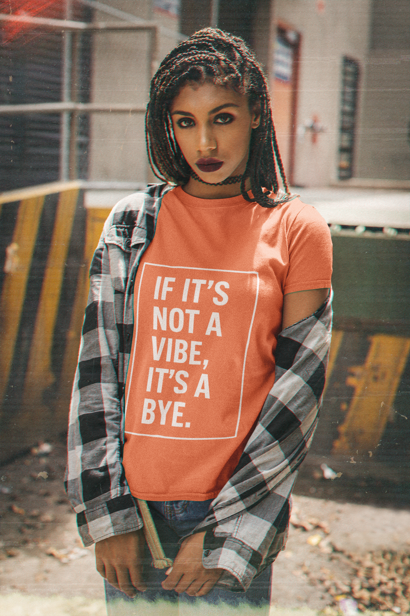 "If It’s Not a Vibe, It’s a Bye" Unisex Jersey Short Sleeve Tee