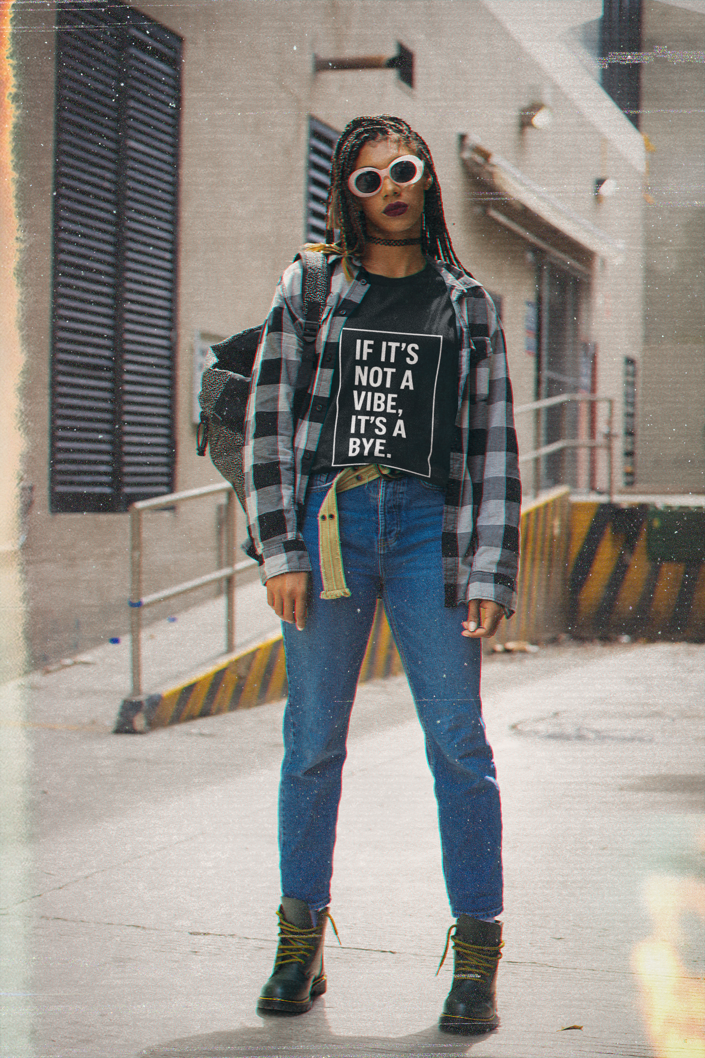 "If It’s Not a Vibe, It’s a Bye" Unisex Jersey Short Sleeve Tee