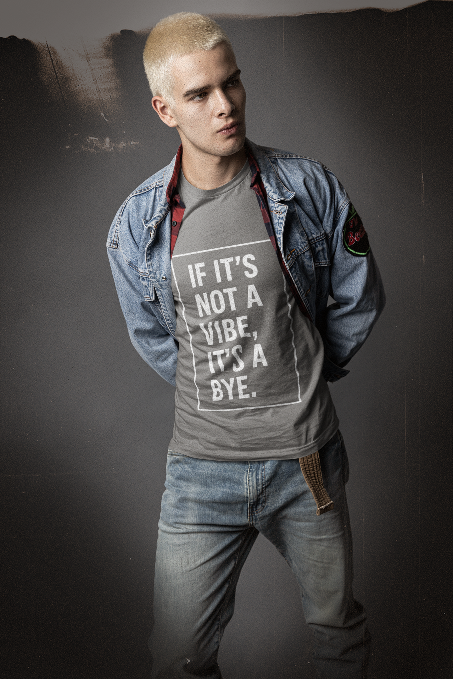 "If It’s Not a Vibe, It’s a Bye" Unisex Jersey Short Sleeve Tee