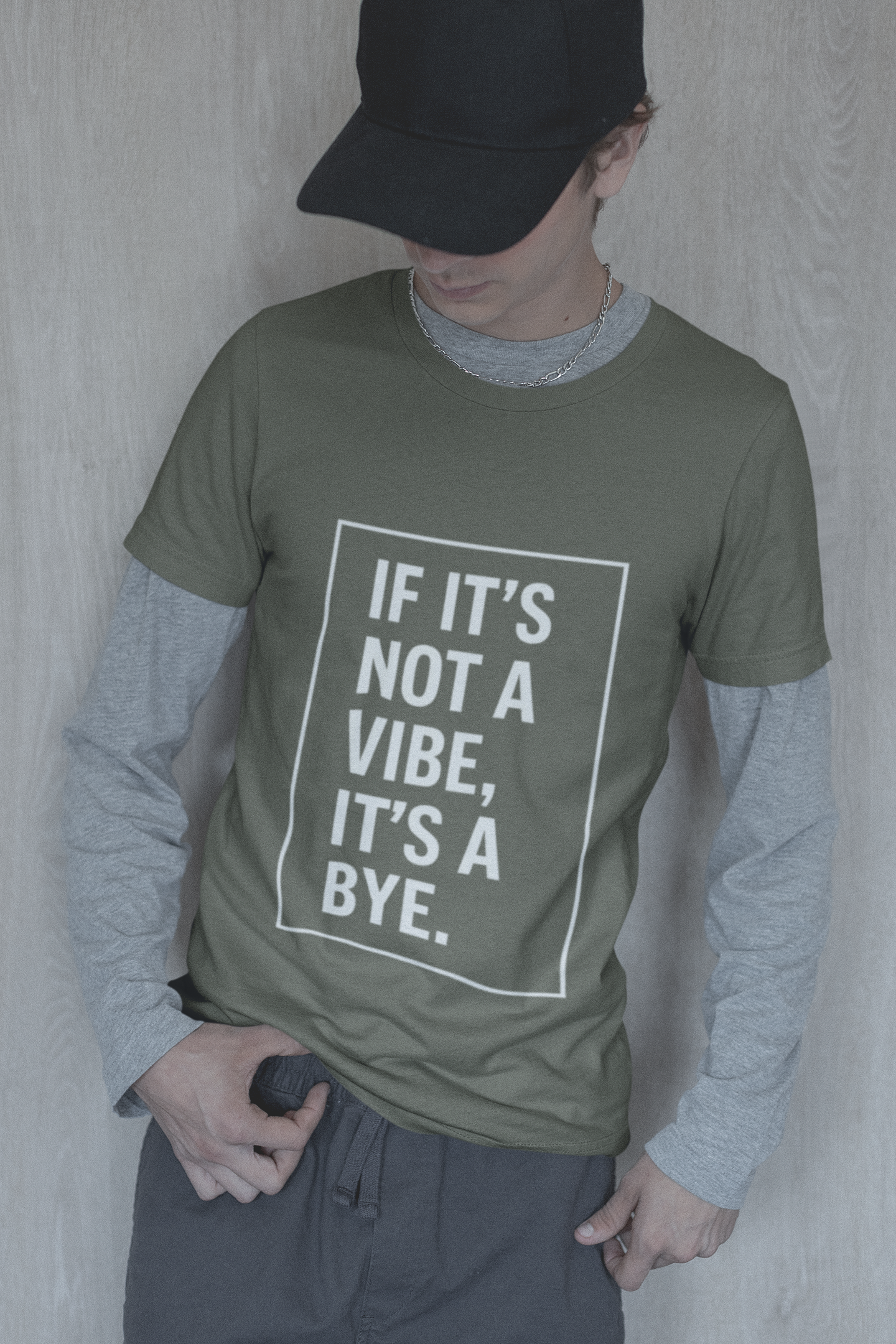 "If It’s Not a Vibe, It’s a Bye" Unisex Jersey Short Sleeve Tee
