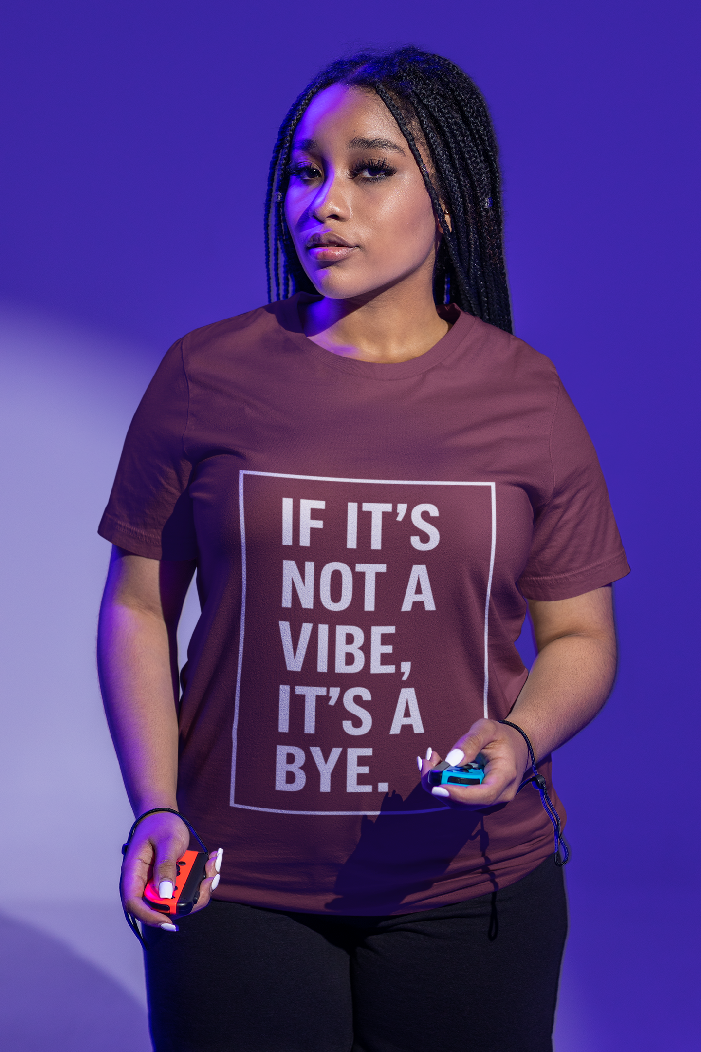 "If It’s Not a Vibe, It’s a Bye" Unisex Jersey Short Sleeve Tee