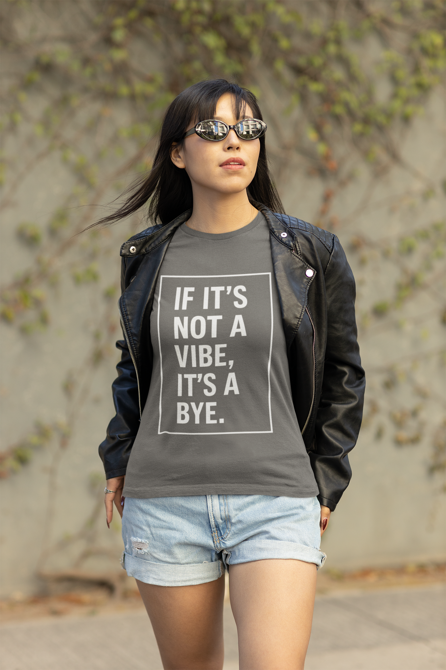 "If It’s Not a Vibe, It’s a Bye" Unisex Jersey Short Sleeve Tee