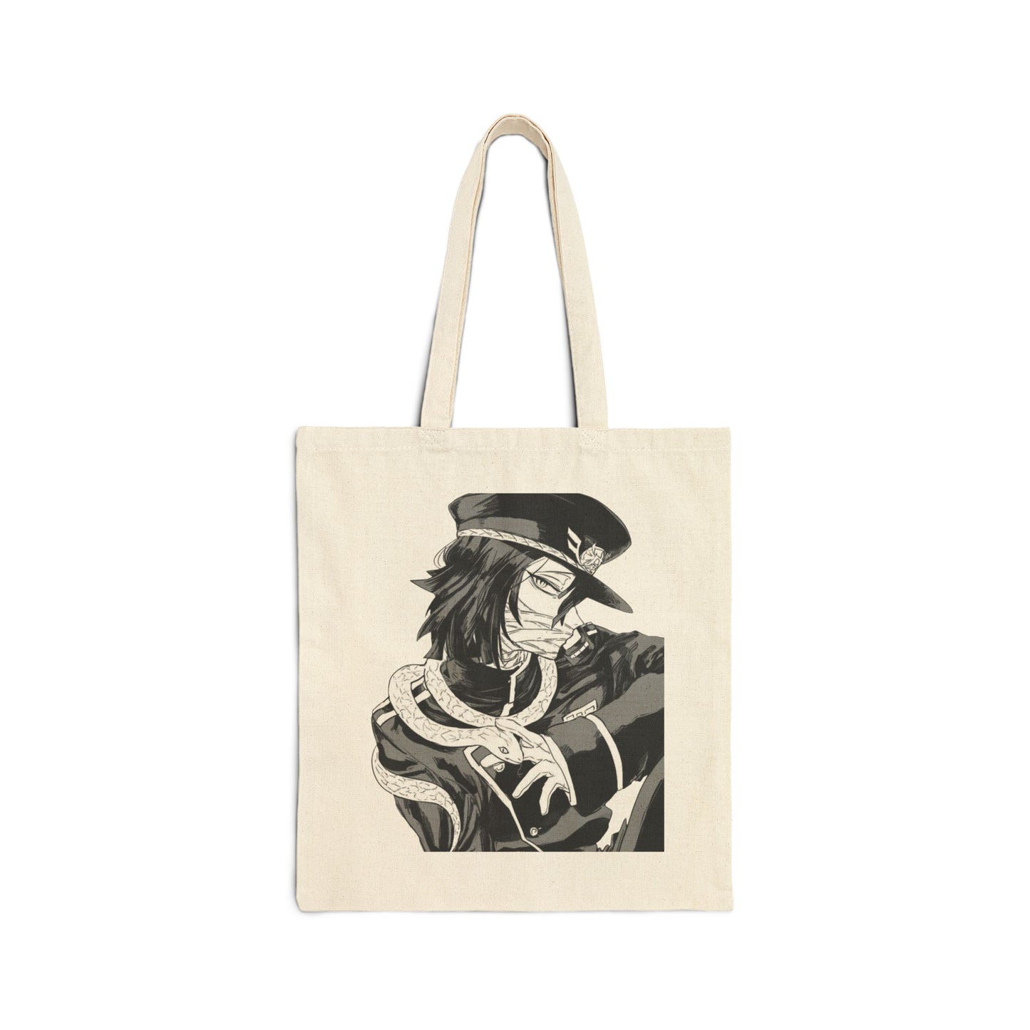 Anime Kindness Canvas Tote Bag – Obanai Iguro Hand-Drawn Art