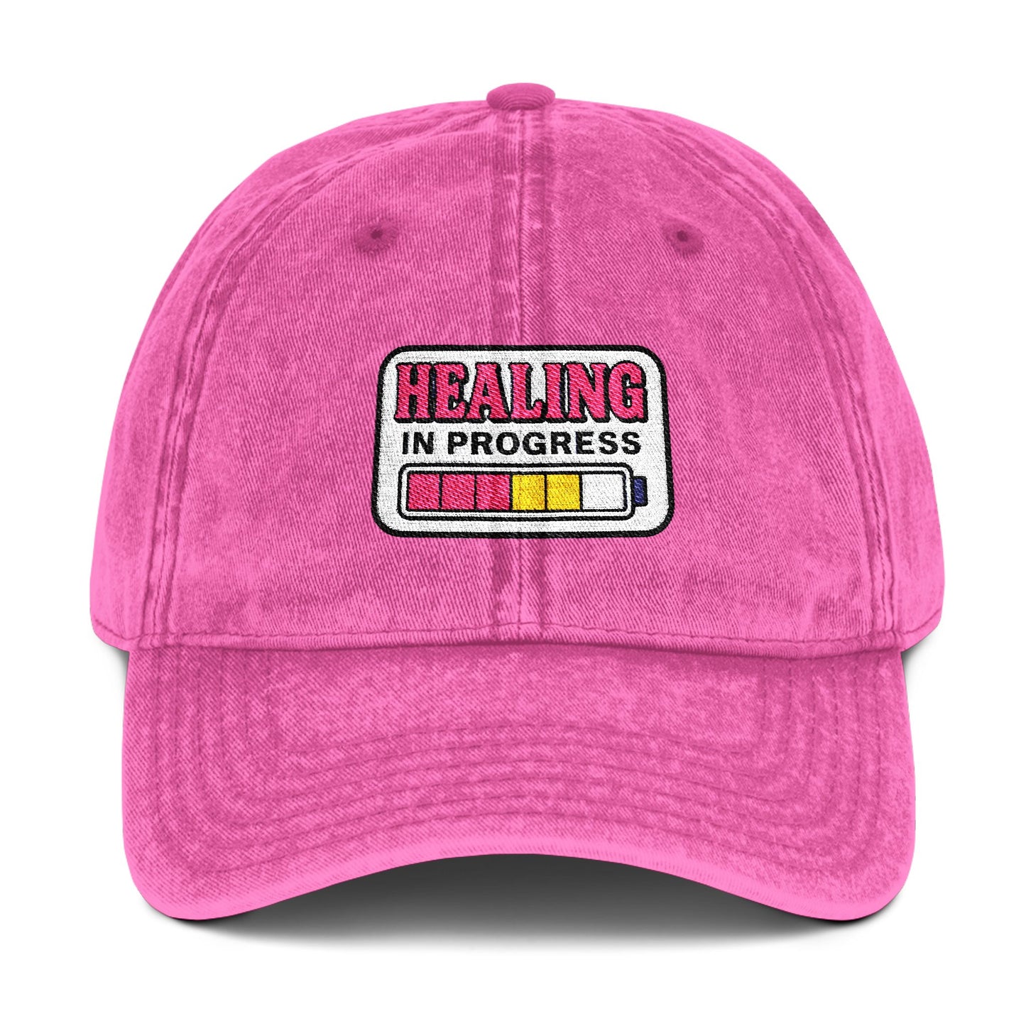 Vintage Embroidered Healing Cap – Perfect Gift for Self-Care Lovers